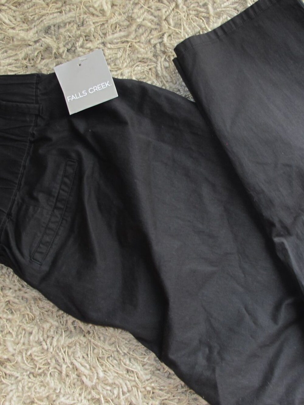 Falls Creek Black Cotton Pants